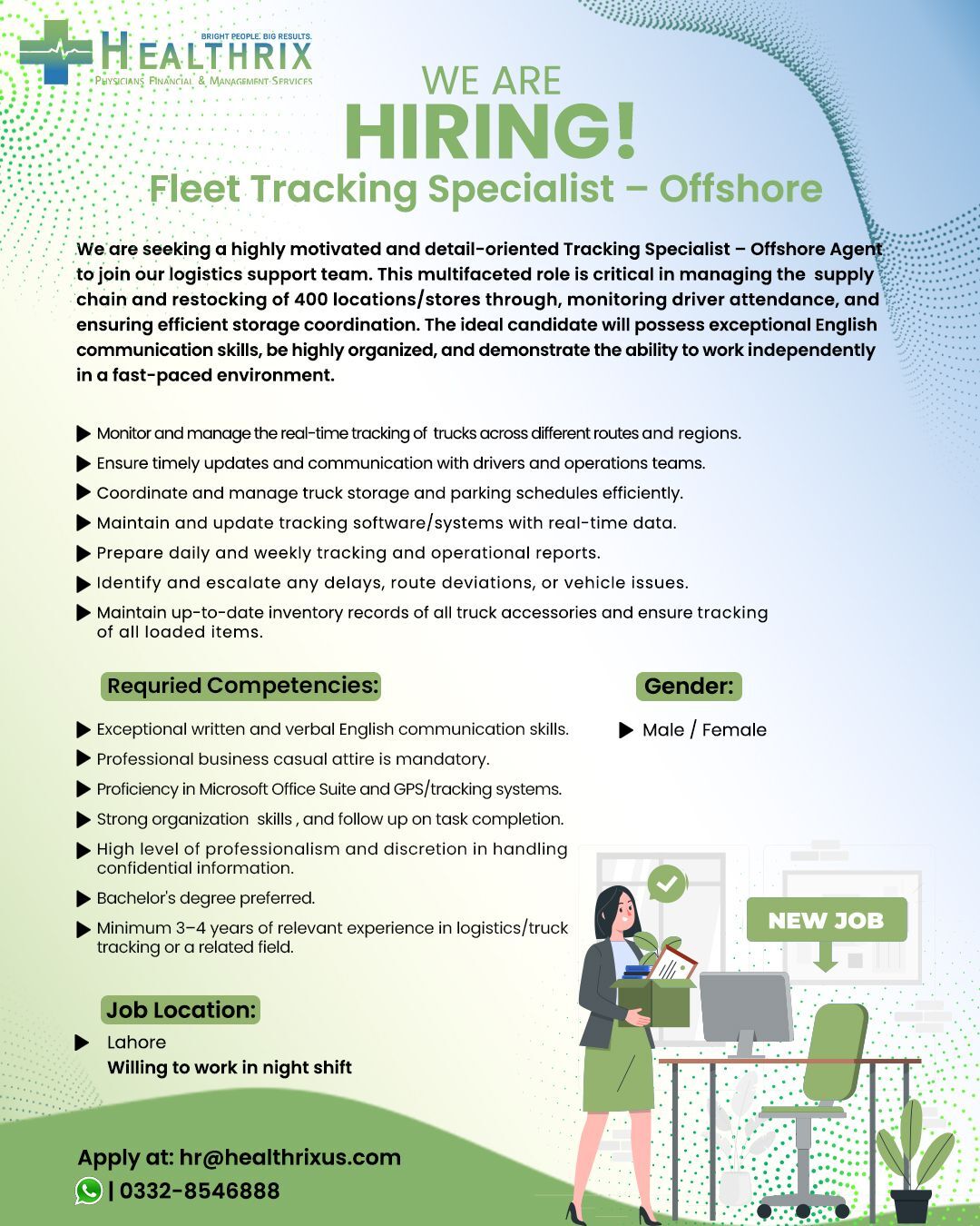 Fleet Tracking Specialist Job